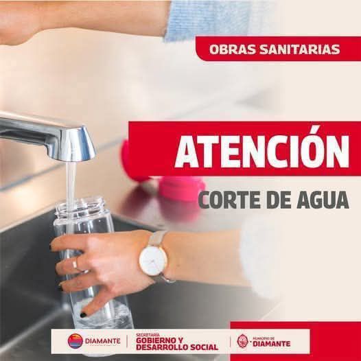 Corte en el suministro de agua potable